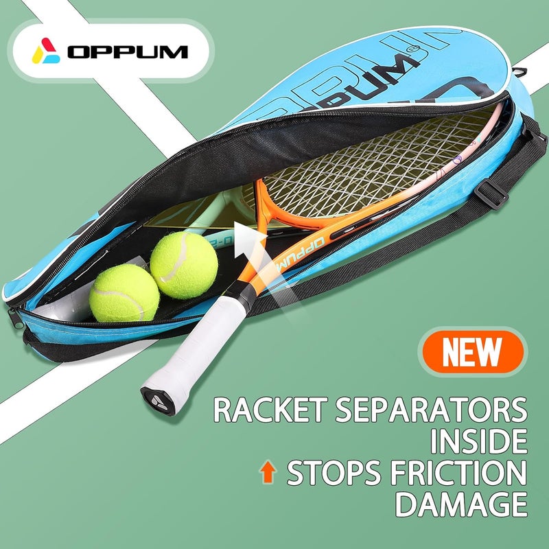 OPPUM Kids Tennis Rackets 16/21/23/25 Inch - Lightweight Junior Racket Set for Boys & Girls Ages 3-11 (Choose Size/Color) - Image 4